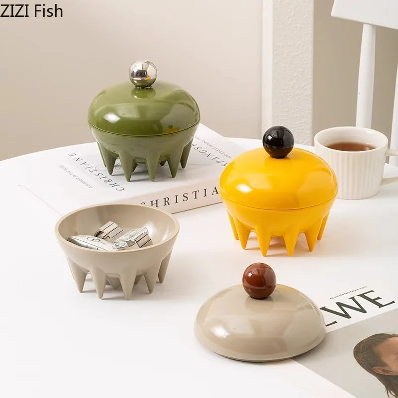 Afralia™ Octopus Ceramic Fruit Bowl & Storage Jar with Lids