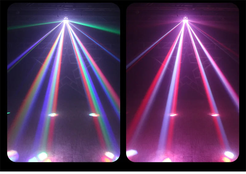 Afralia™ RGBW Beam Strobe Disco DJ Lighting Butterfly Laser Light