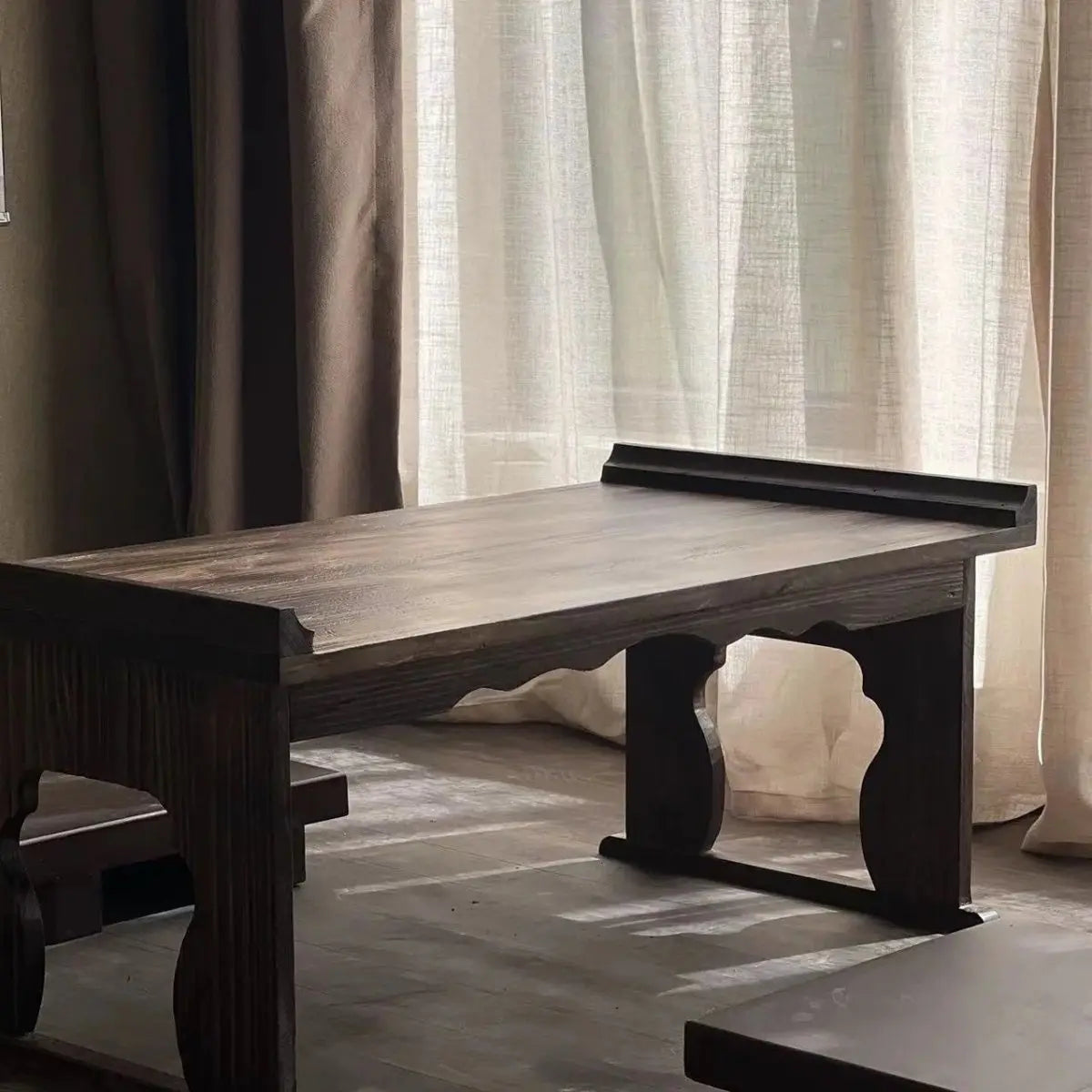 Afralia™ Antique Chinese Style Solid Wood Table for Hanfu Shoots & Tea Time