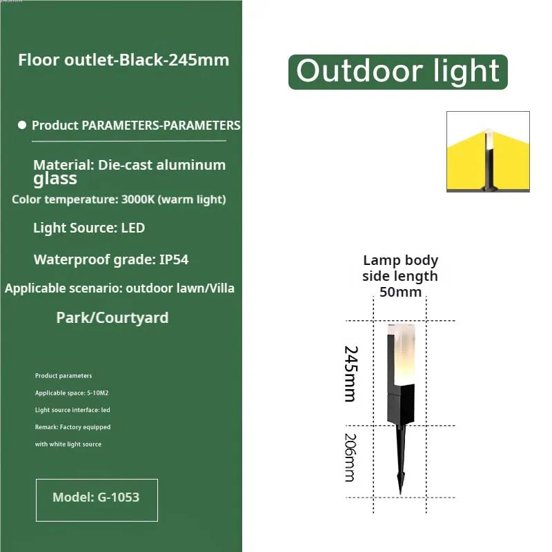 Afralia™ LED Lawn and Courtyard Lights for Garden Villa Park Landscaping