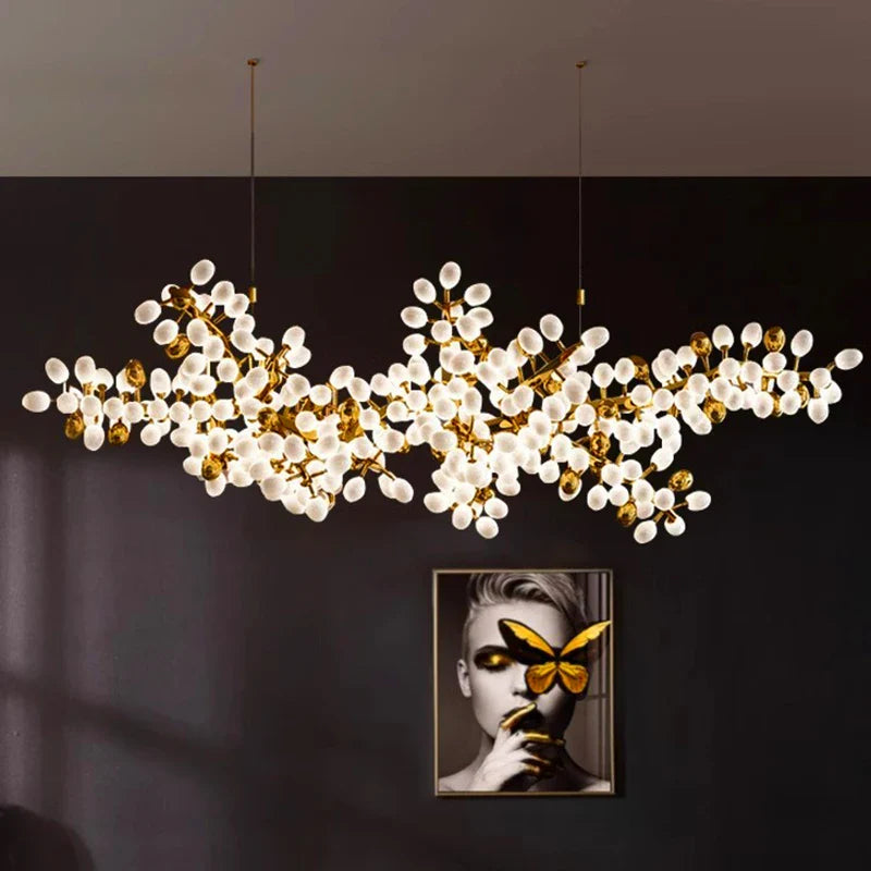 Afralia™ LED Chandelier Lighting for Living Room Salon Bedroom Dining Room Decor