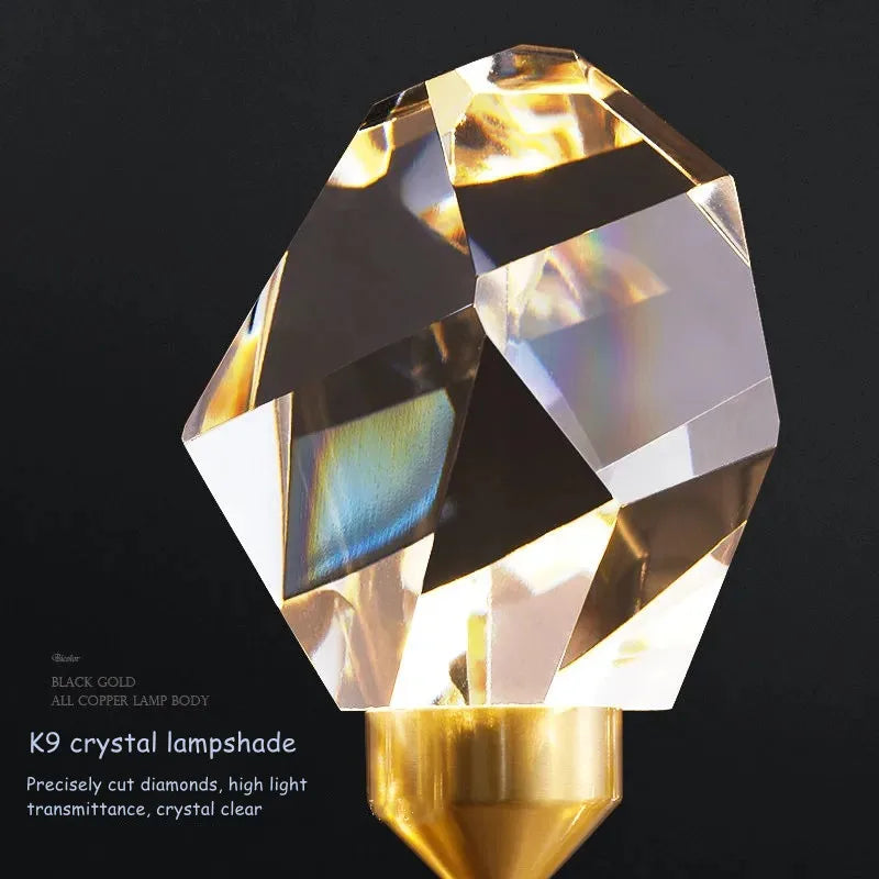 Afralia™ Crystal Entrance Ceiling Lamp: Modern Minimalist LED Balcony Light
