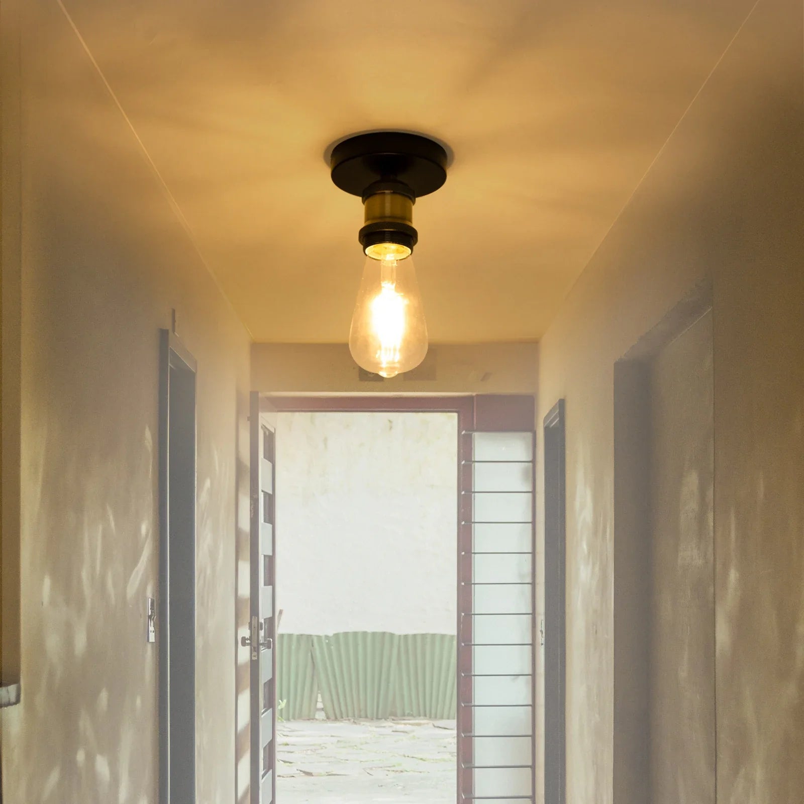Afralia™ Retro Industrial Ceiling Light: Vintage LED E27 Wall Lamp for Home Living Room