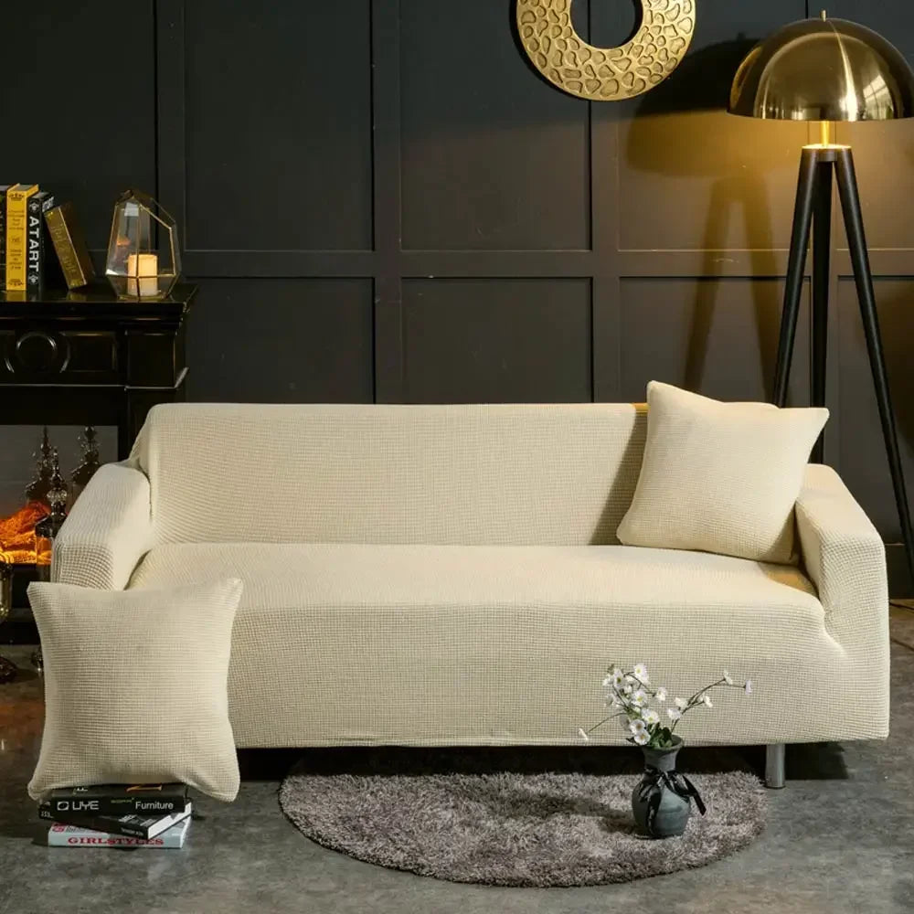 Afralia™ 3D Quilted Sofa Cover: Soft Cozy Stretch Spandex Couch Slipcover