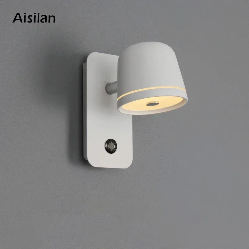 Afralia™ Dimmable LED Wall Sconce with Adjustable Brightness and 3-CCT Rotation