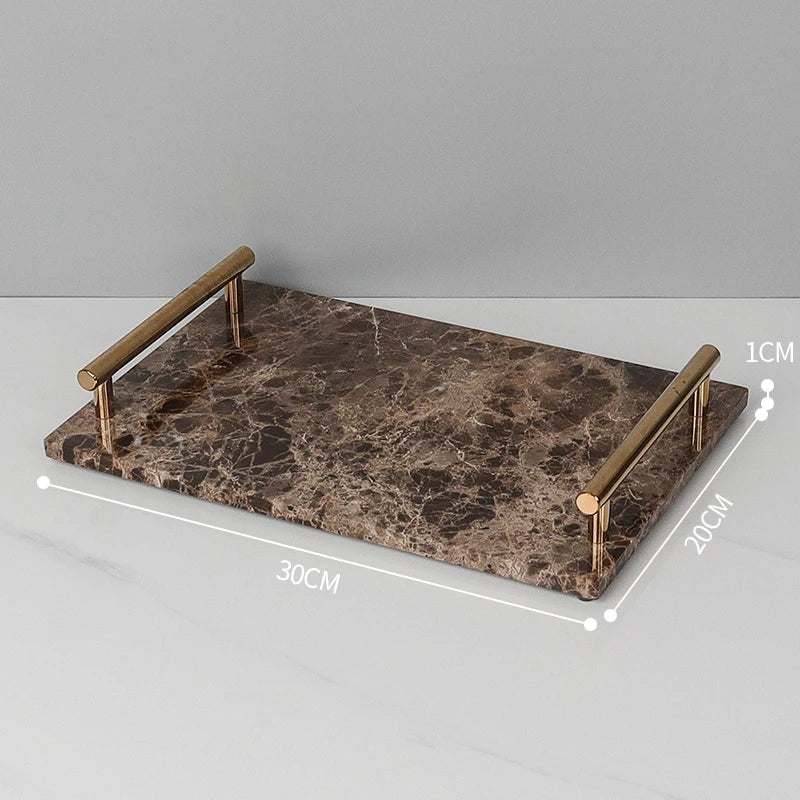 Afralia™ Emperador Dark Marble Bathroom Set: Toothbrush Holder, Soap Dispenser, Luxury Accessories