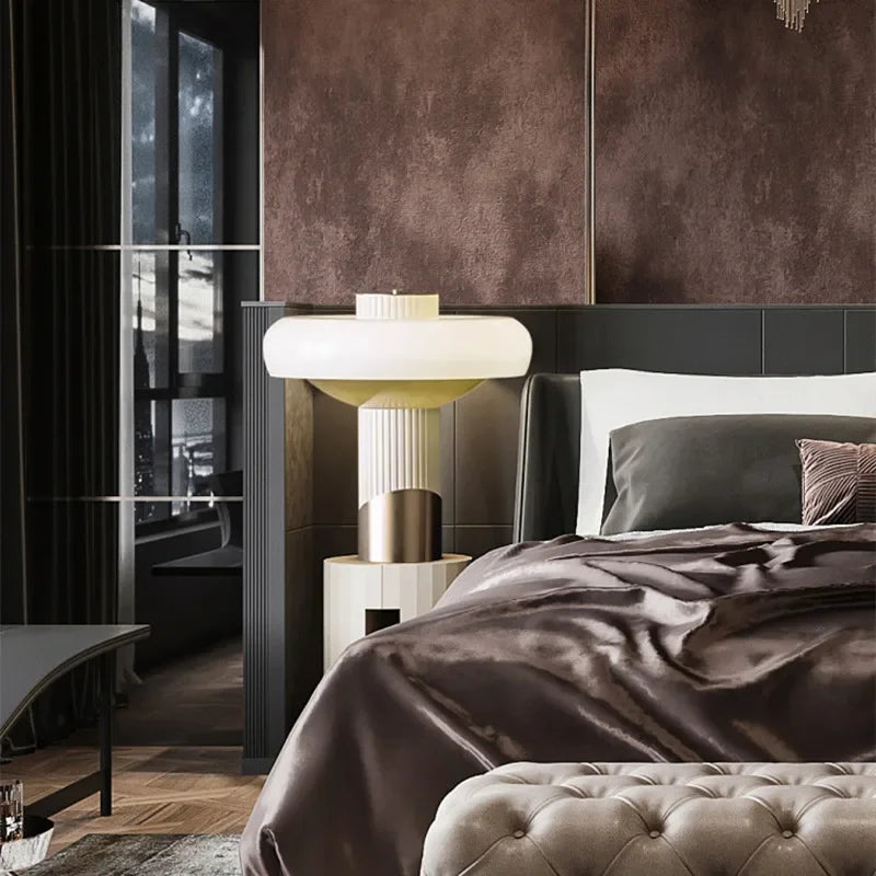 Afralia™ Minimalist Luxury Desk Lamp for Living Room Bedroom Study Hotel Model Room