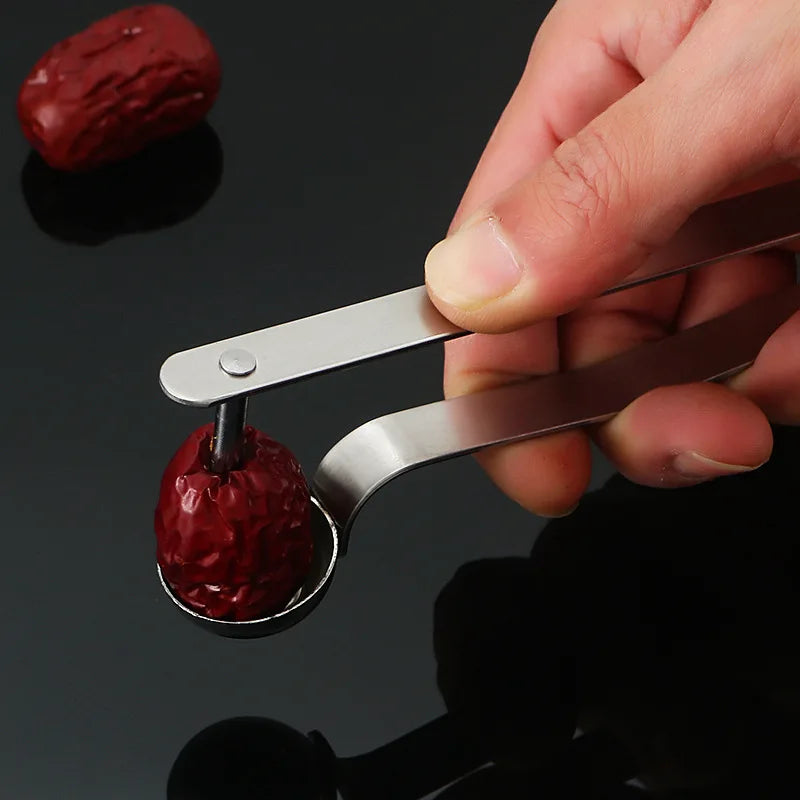 Afralia™ Stainless Steel Fruit Core Remover Date Olive Cherry Pitters Seed Tool