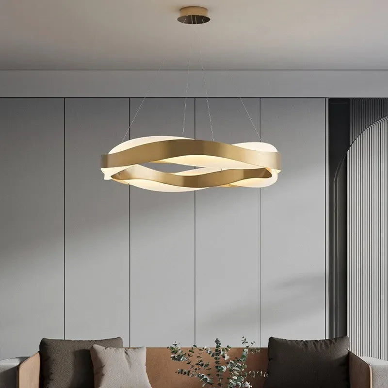 Afralia™ Modern LED Pendant Chandelier for Living Bedroom Study Bar Dining Room