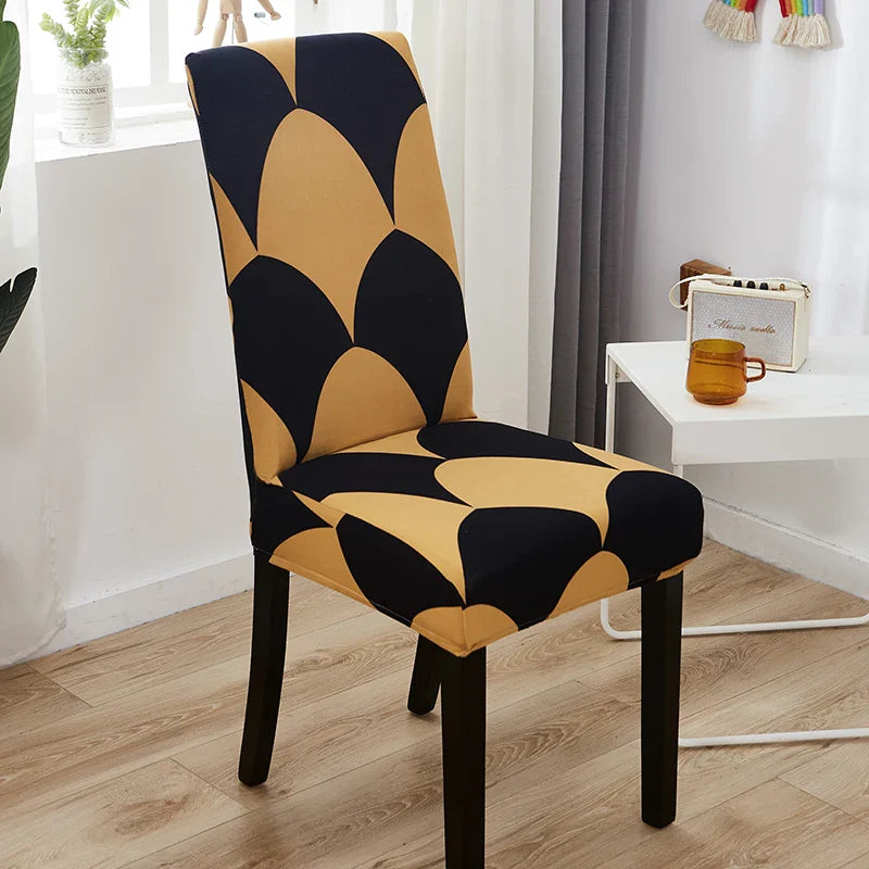 Afralia™ Stretch Print Chair Cover Slipcovers - Elastic Seat Case