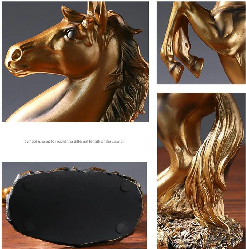 Afralia™ Horse Resin Sculpture: Elegant Tabletop Decor for Home, Office, or Venue