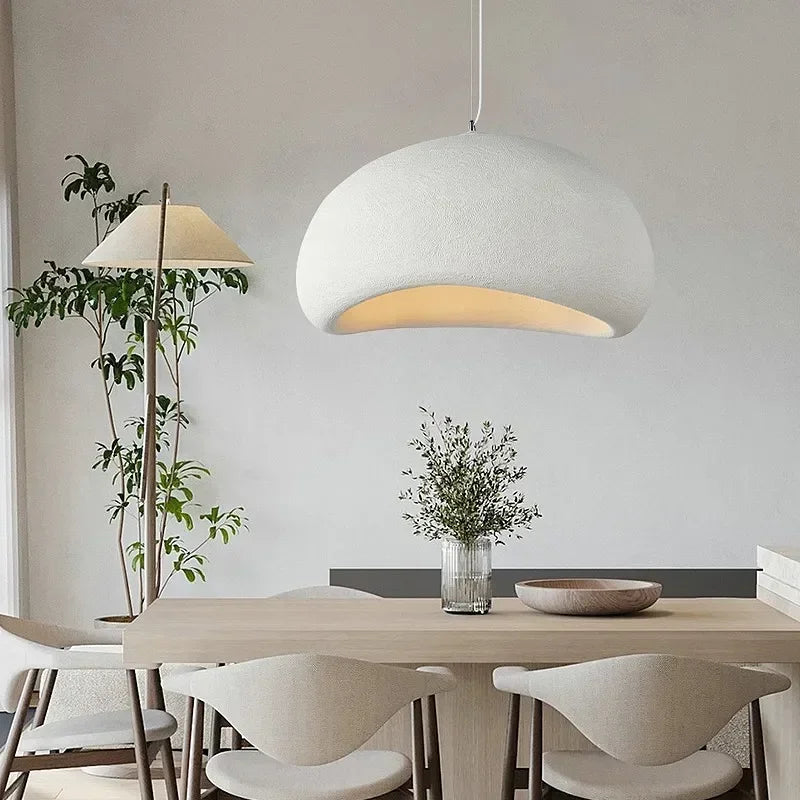 Afralia™ Wabi-Sabi Pendant Light: Minimalist E27 Chandelier for Dining, Living Room, Bedroom