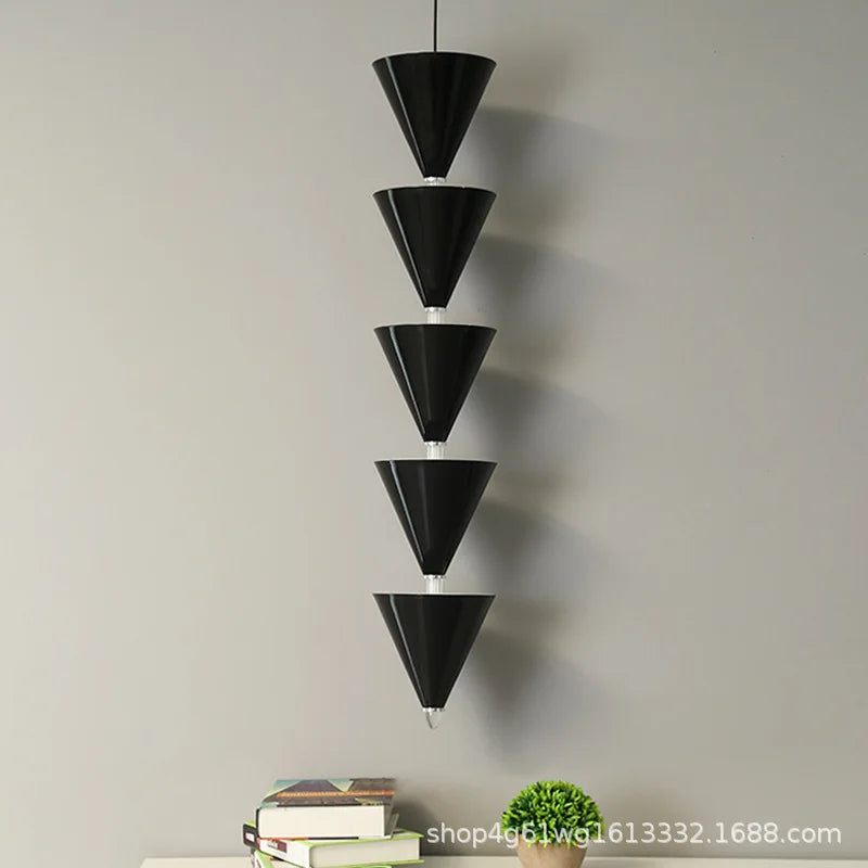 Afralia™ Nordic Tapered Multilayer Chandelier for Home LED Lighting Decor