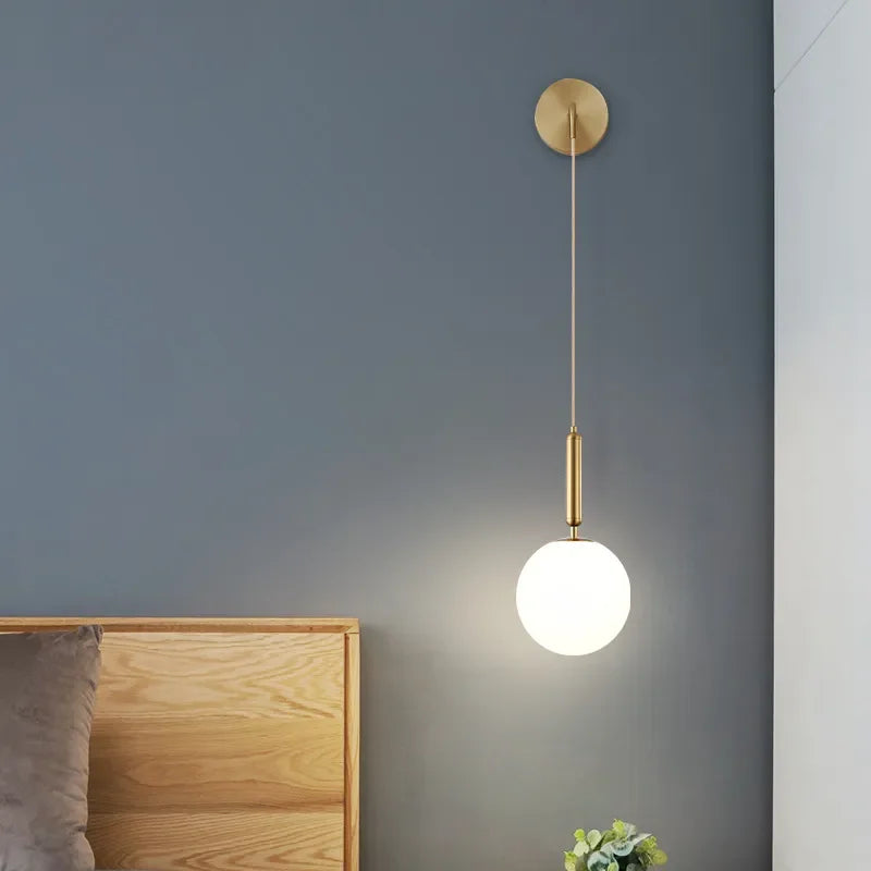 Afralia™ Nordic LED Wall Lamp: Modern Minimalist Bedroom Light Fixtures