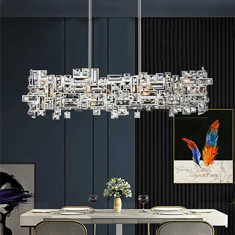Afralia™ Modern Crystal Chandelier for Home Decor and Lighting