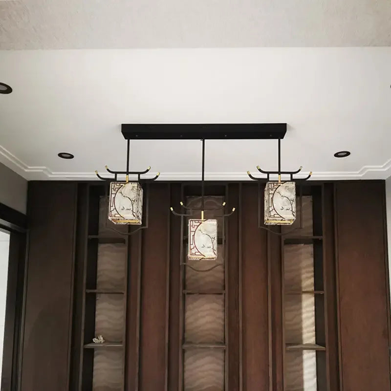Afralia™ Chinese-Style Copper Decorative Hall Bedroom Bedside Balcony Bar