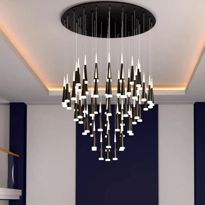 Afralia™ Nordic Stair Chandelier Living Dining Room Pendant Ceiling Light Indoor Lighting