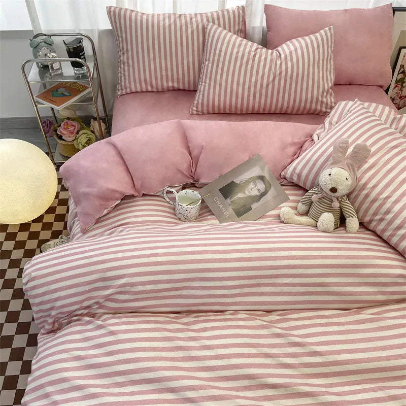 Afralia™ Geometric Pattern Bedding Sets: King & Queen Sizes, Smooth & Breathable Bedclothes