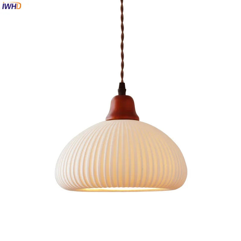 Afralia™ Ceramic LED Pendant Light for Home Decor and Indoor Lighting