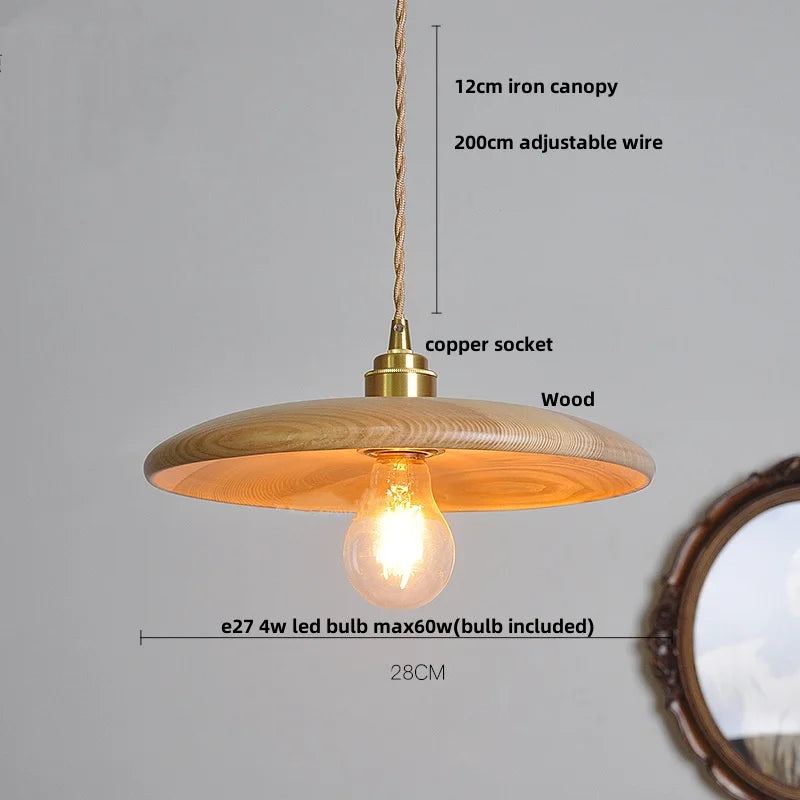 Afralia™ Nordic LED Pendant Lamp Copper Socket Adjustable Hanging Light