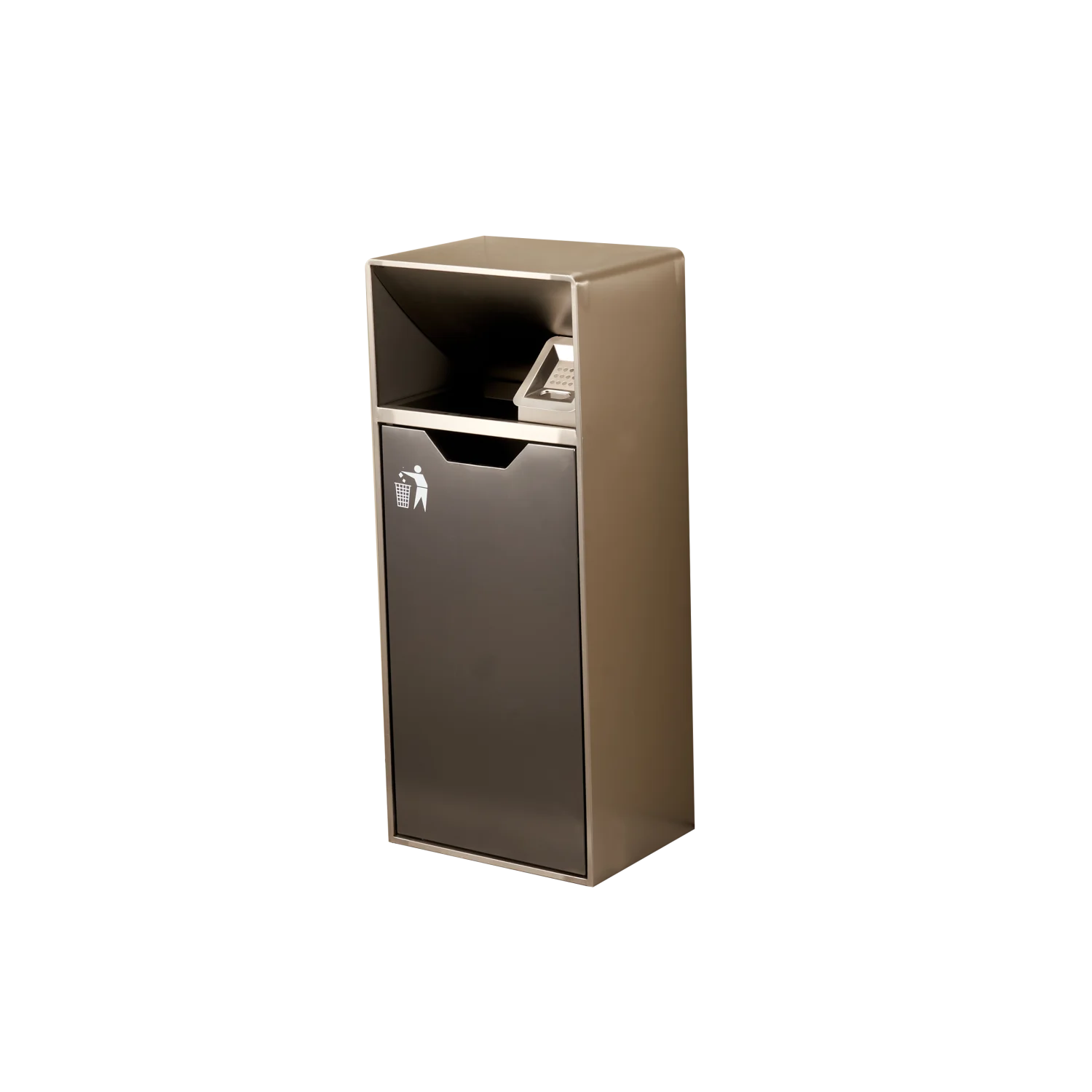 Afralia™ Outdoor Hotel Lobby Elevator Entrance Commercial Ashtray Corridor Park Stainless Steel Waste Bins