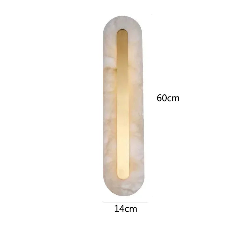 Marble Wall Lamp Copper Sconce by Afralia™ for Living Room Stairs Bedroom Dining