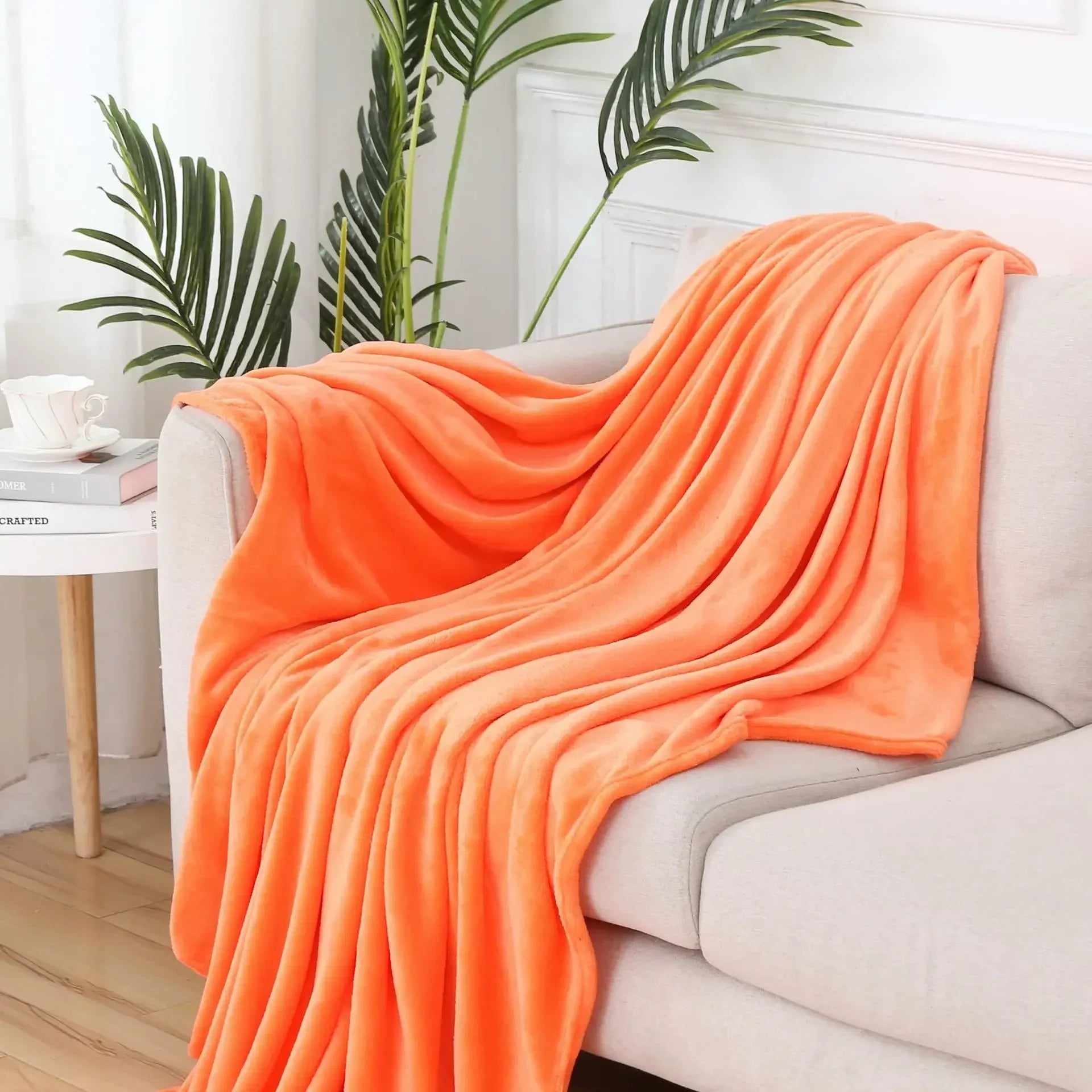 Afralia™ Cozy Flannel Warm Blanket: Soft Plush Coral Fleece Bed Cover & Shawl