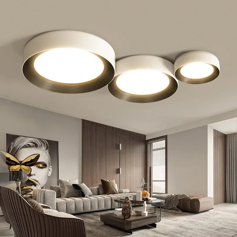 Afralia™ LED Ceiling Lights: Modern Dimmable Square Circular Lamps for Bedroom, Aisle, Home Lighting