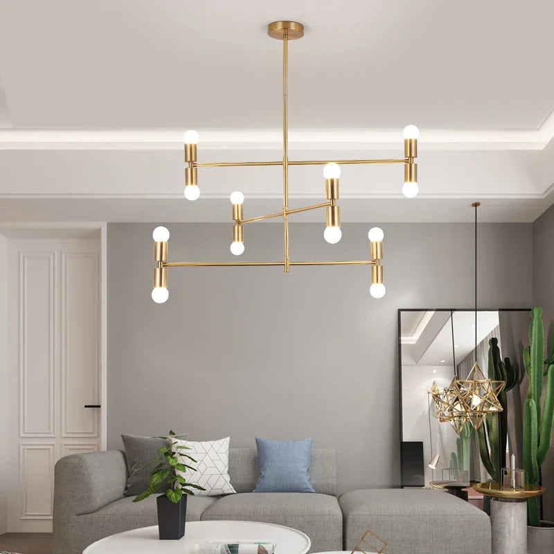 Afralia™ Nordic Iron Herringbone Pendant Light with Glass Ball Bubble for Modern Living Spaces