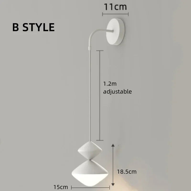 Afralia™ Modern Minimalist LED Pendant Lights Bedroom Study Wall Lamp Living Room Indoor Fixture