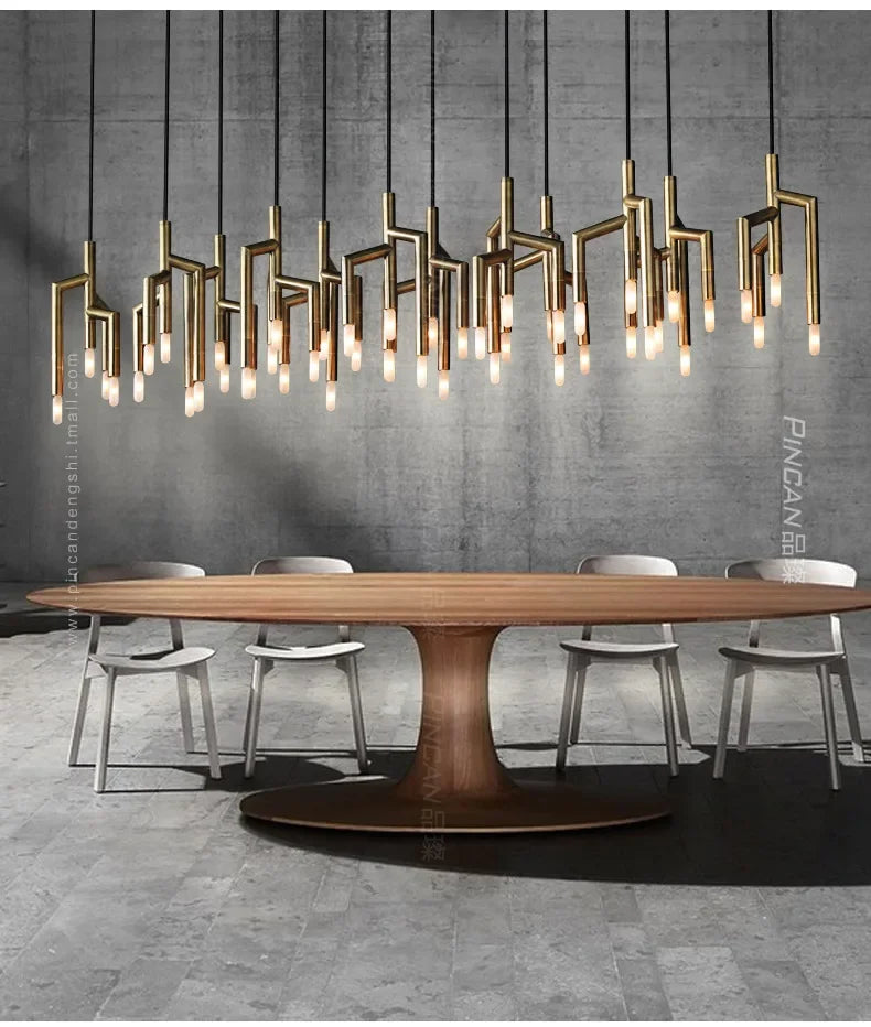 Afralia™ Tree Branch Chandelier Light Luxury Living Room Bar Staircase Decoration Lamps