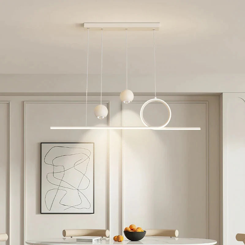 Afralia™ Nordic 120cm LED Pendant Chandelier for Dining Room and Kitchen