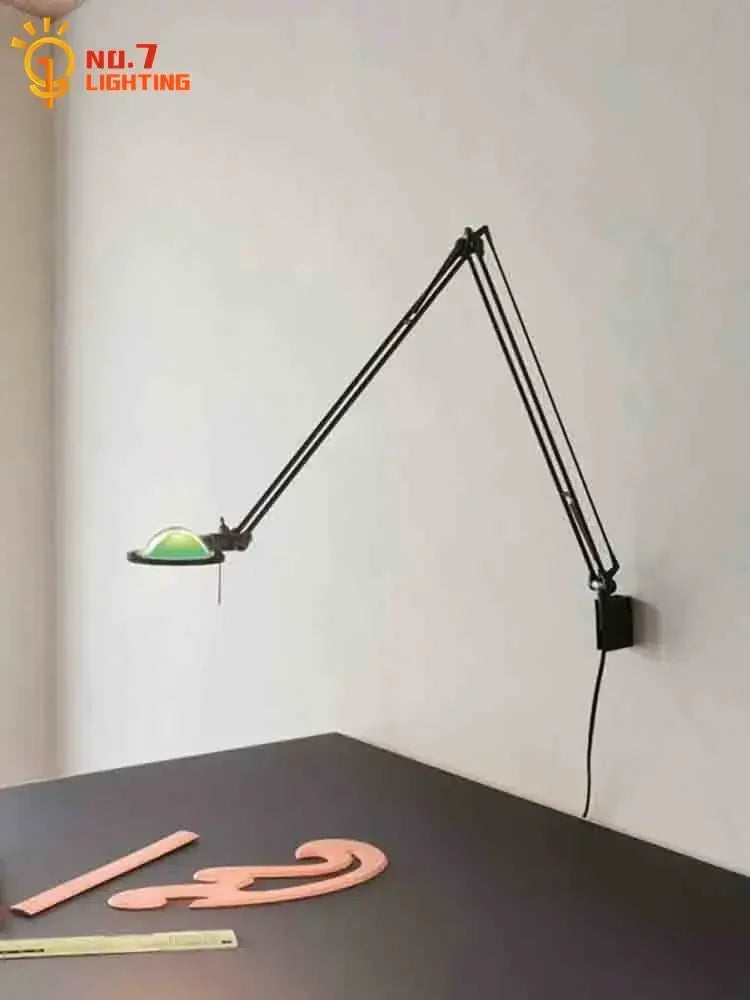 Afralia™ Medieval Rocker Arm Wall Lamp LED G4 Nordic Designer Adjustable Bedside Reading