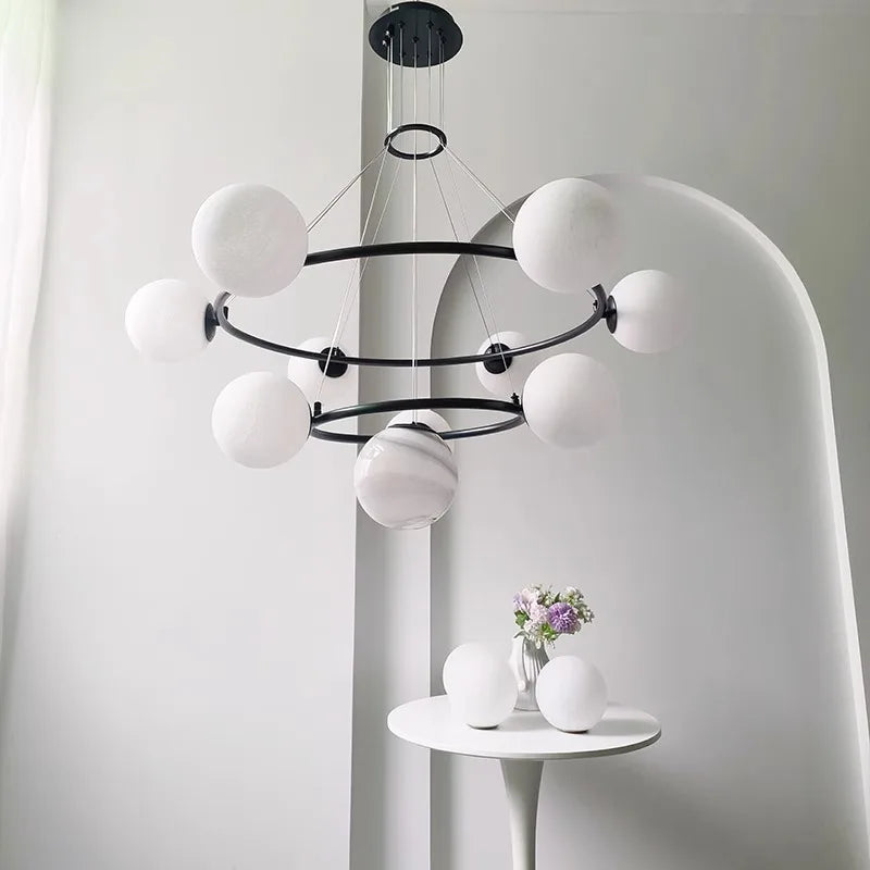 Afralia™ Modern LED Pendant Chandelier for Living and Dining Room Lighting