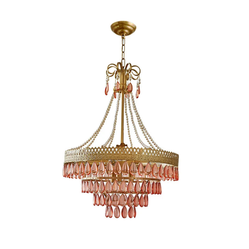Afralia™ Crystal Water Drop Chandelier for Kitchen Dining Room
