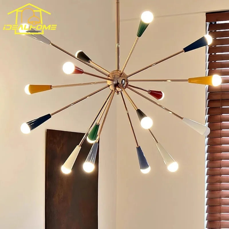 Afralia™ Colorful LED Molecular Chandeliers for Artful Living Spaces