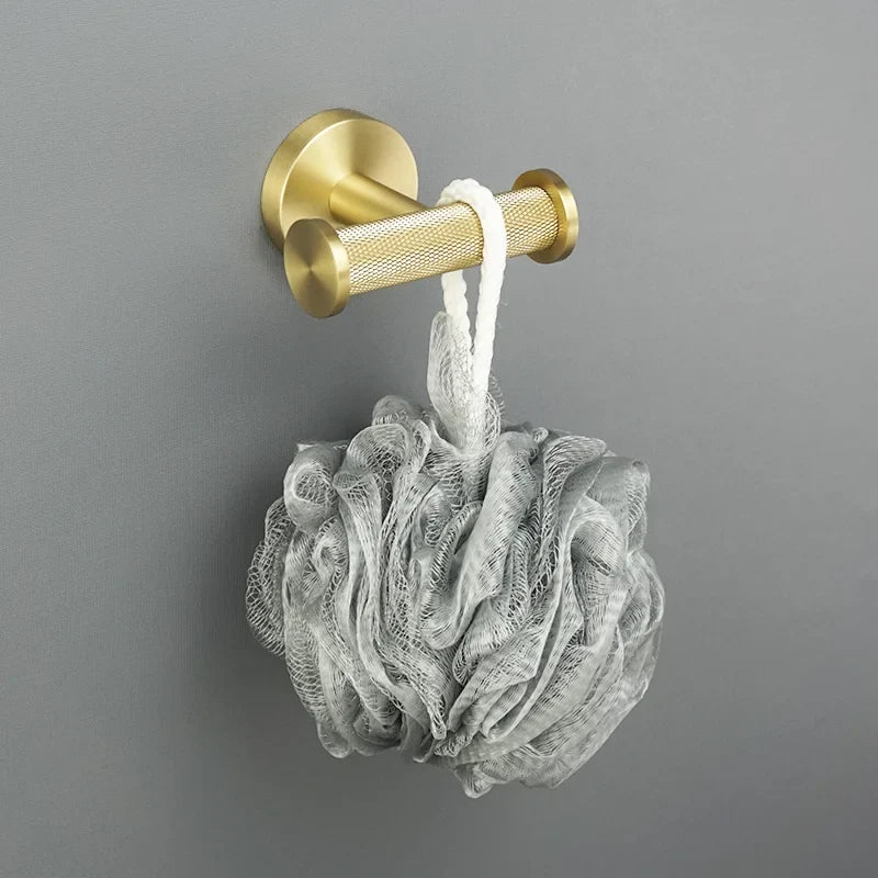 Afralia™ Brushed Gold Bathroom Accessories Set