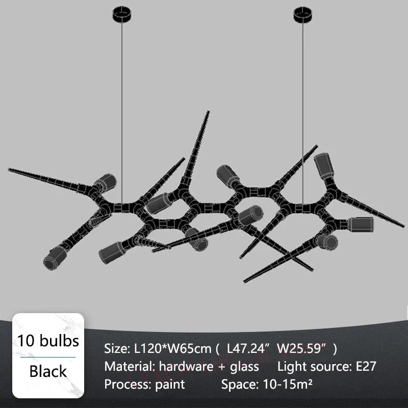Afralia™ Modern Vintage Black LED Pendant Lamp for Restaurant, Hotel, and Living Room