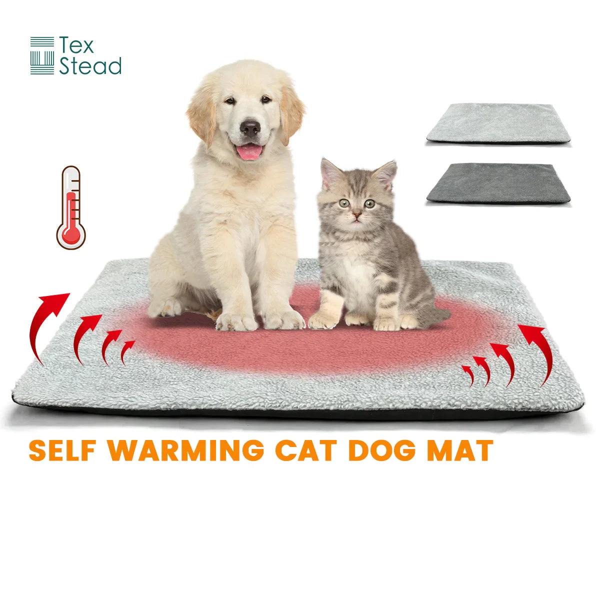 Afralia™ Self Heating Cat Dog Pet Bed Mat Extra Warm Thermal Pad