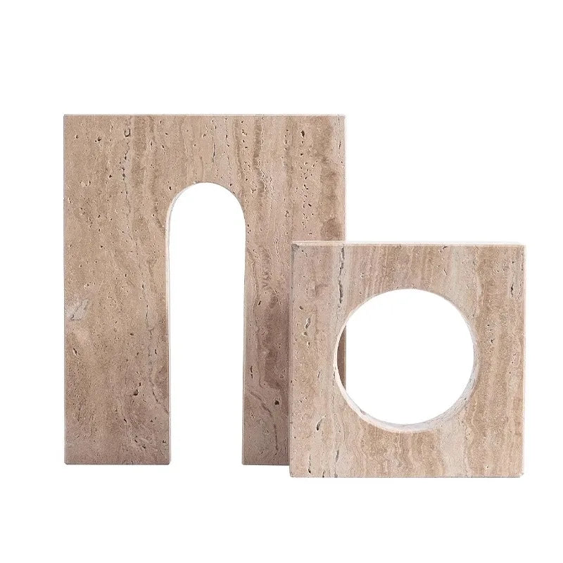 Afralia™ Arch Stone Geometry Ornament Modern Desk Decoration Artwork Statue Room Decor