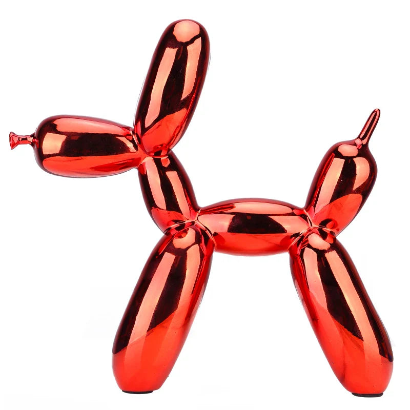 Afralia™ Nordic Resin Dog Balloon Sculpture - Modern Living Room Decor Ornament