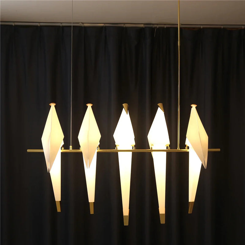 Afralia™ Bird Design LED Hanging Chandelier for Dining and Living Spaces