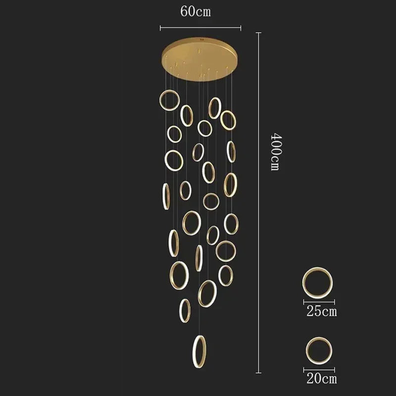 Afralia™ LED Pendant Lights: Modern Minimalist Hanging Chandelier for Living & Dining Room