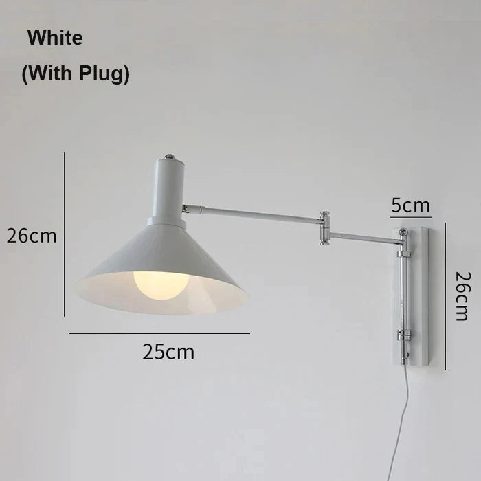 Afralia™ Rocker Foldable LED Wall Light for Bedroom Reading