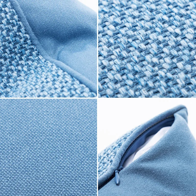 Afralia™ Nordic Solid Cotton Linen Crochet Cushion Cover - Luxe Decor for Sofa