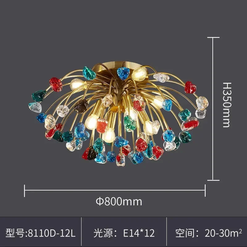 Afralia™ Crystal Chandelier LED Lighting Fixture for Dining Room & Kitchen Island