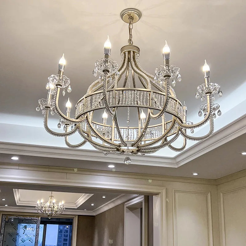 Afralia™ Crystal Chandelier: Luxe Nordic Bedroom Living Room Pendant Light
