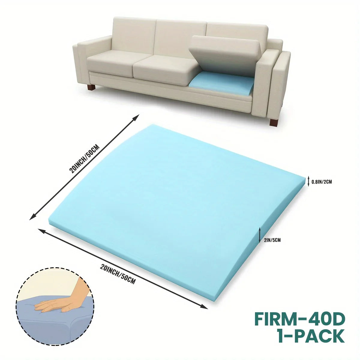 Afralia™ Sofa Cushion Support | Firm (25D/40D) Design for Sagging Seat Repair | Arched Furniture Seat Fix
