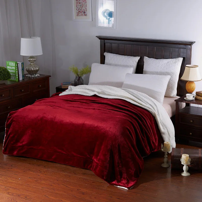 Afralia™ Cozy Plush Blanket: Soft, Warm, Lightweight for Bedroom & Sofa All Seasons