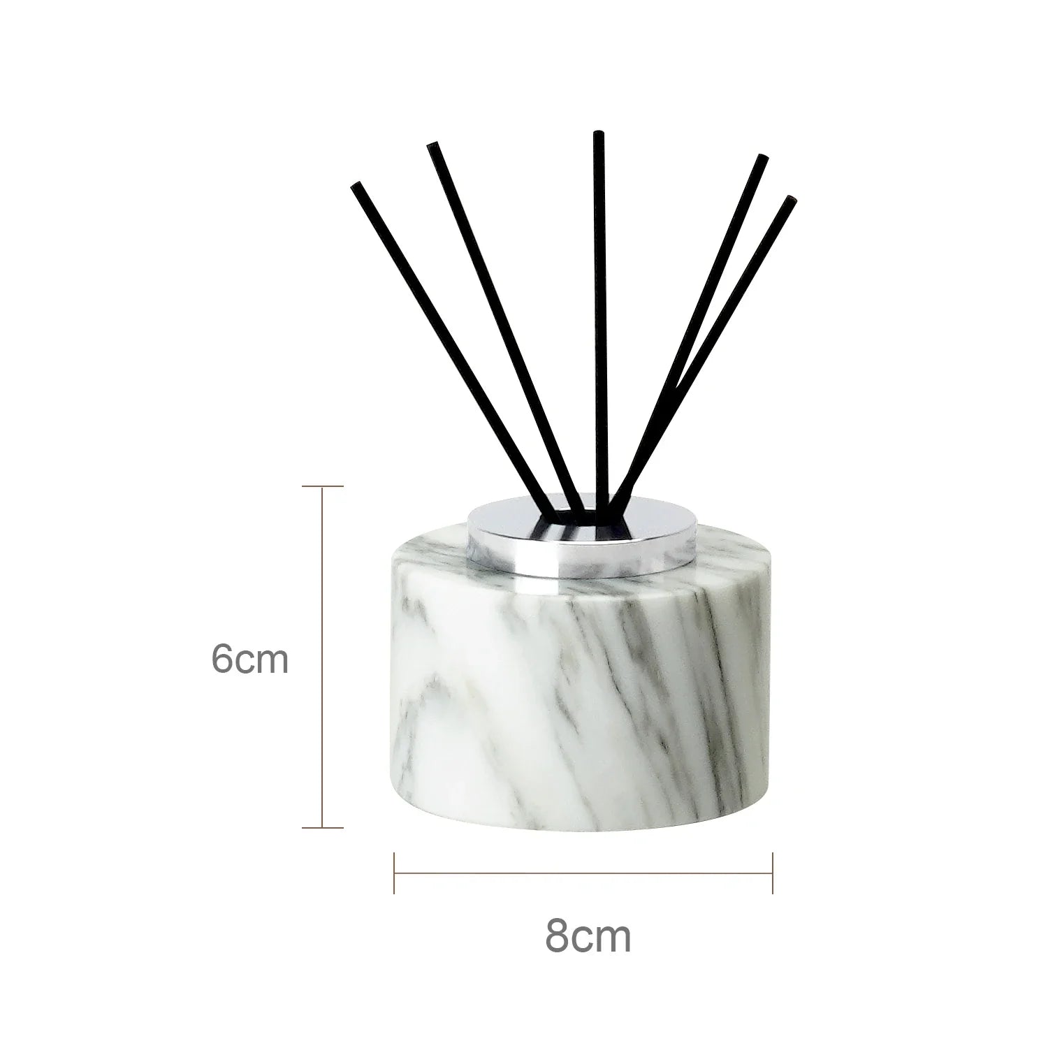 Afralia™ Marble Bathroom Set Soap Dispenser Cotton Swabs Jar Tray Accessories